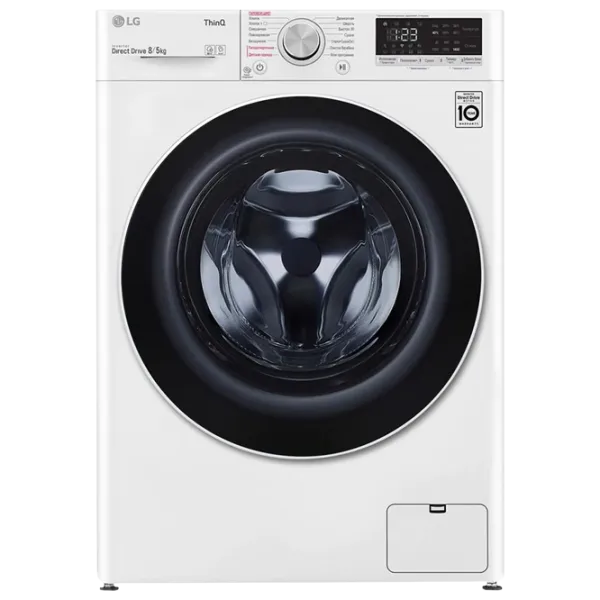 Стиральная машина с сушкой LG F4V5TG0W Direct Drive/AI DD/Steam/LG ThinQ/8 кг/Белый photo 1