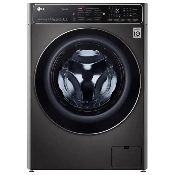 Mașină de spălat cu uscător LG F4T9RC9P Direct Drive/AI DD/Steam/TurboWash360/10.5 kg/Platinum photo 1