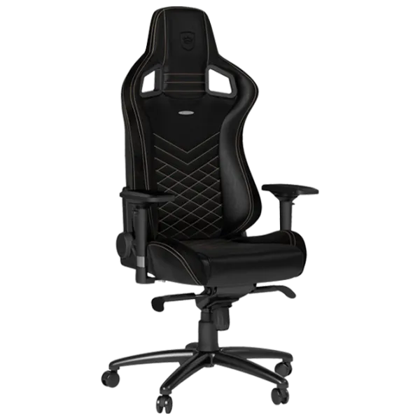 Scaun Gaming NOBLECHAIRS HERO Black Gold photo 1