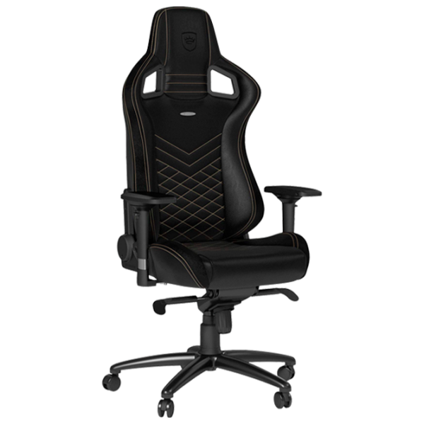 Scaun Gaming NOBLECHAIRS HERO Black Gold photo 1