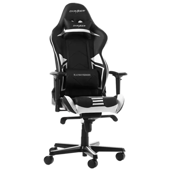 Scaun Gaming DXRacer Racing GC-R131-NW-V2 Black White photo 1