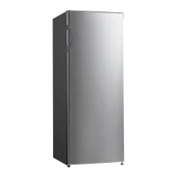 Морозильник Midea 230 FN  Вертикальный/ Серебристый 