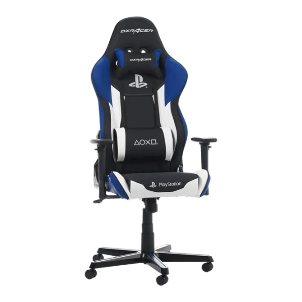 Scaun Gaming DXRacer Racing PlayStation GC-R90-INWZ1 Black Blue photo 1