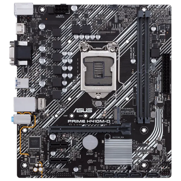 Placă de bază Asus PRIME H410M-D mATX/ Intel H410 photo 1