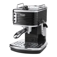 Кофеварка Эспрессо Delonghi ECZ351BK 1.4 л/ Хром Черный