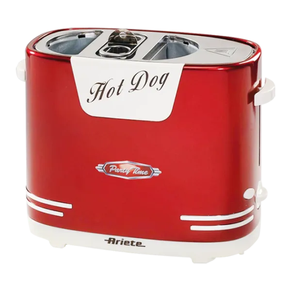 Toster Ariete 186 HotDog PARTY TIME Mecanic/ 650 W/ Red photo 1
