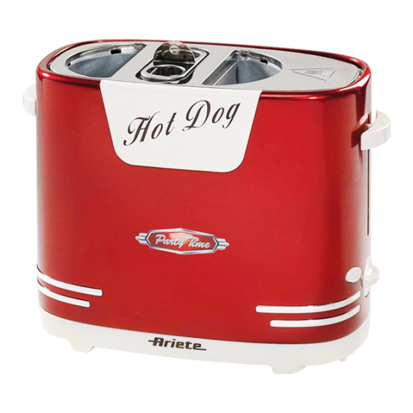 Toster Ariete 186 HotDog PARTY TIME Mecanic/ 650 W/ Red photo 1