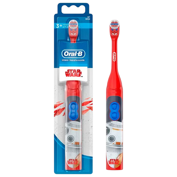 Periuță de dinți electrică Braun Star Wars DB3010 Pulsatila / Red photo 3