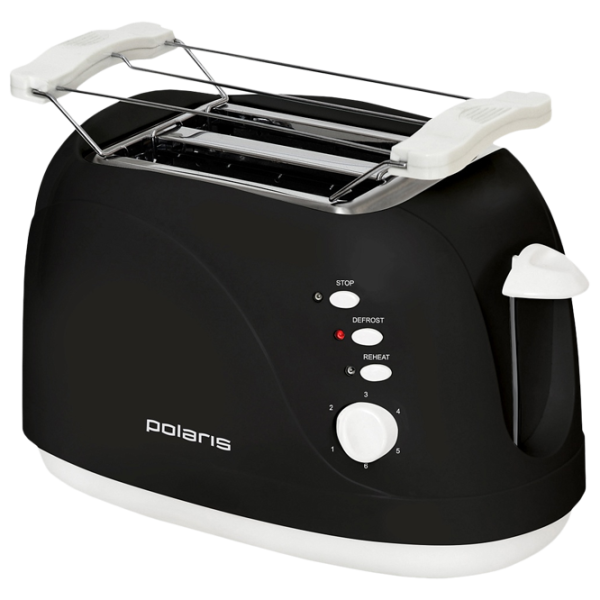 Тостер Polaris PET0702L Механическое/ 750 Вт/ Черный photo 1