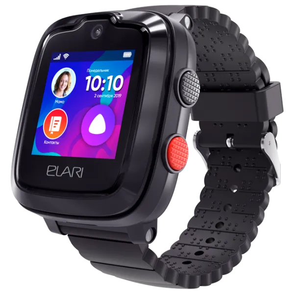 Детские часы с GPS Elari KidPhone 4G 1.3"/ Черный photo 1