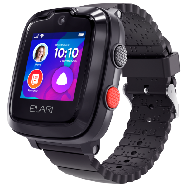 Детские часы с GPS Elari KidPhone 4G 1.3"/ Черный photo 1