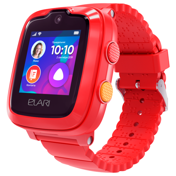 Ceas pentru copii Elari KidPhone 4G 1.3"/ Red photo 1