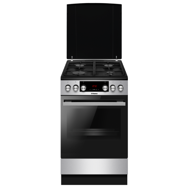 Aragaz Hansa FCMX59323 Pe gaz/ Inox/ Black photo 1