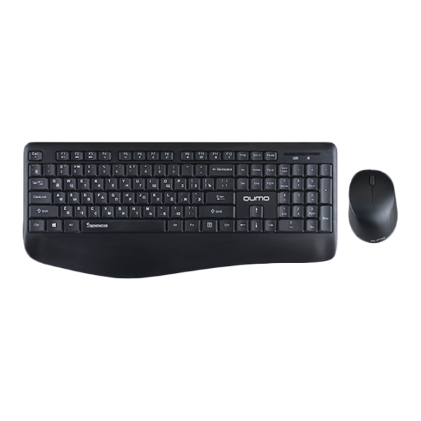 Tastatura & Mouse Qumo Space Fără fir/ Black photo 1