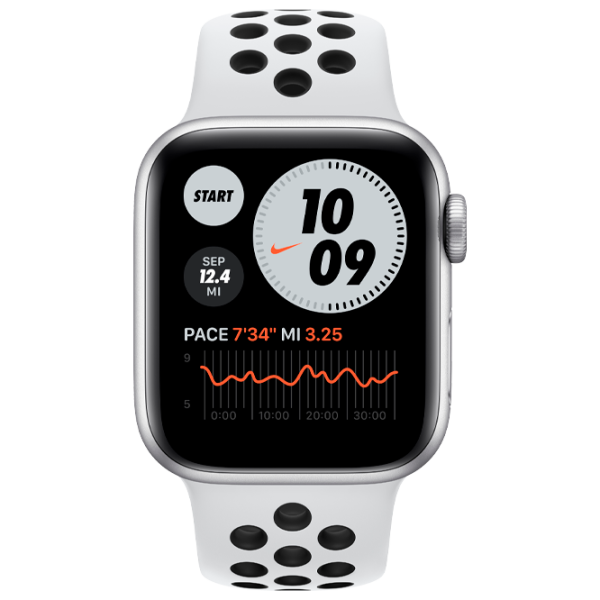 Умные часы Apple Watch Series 6 Nike 1.78"/ MG293/ Серебристый photo 1 Умные часы Apple Watch Series 6 Nike 1.78"/ MG293/ Серебристый photo 1