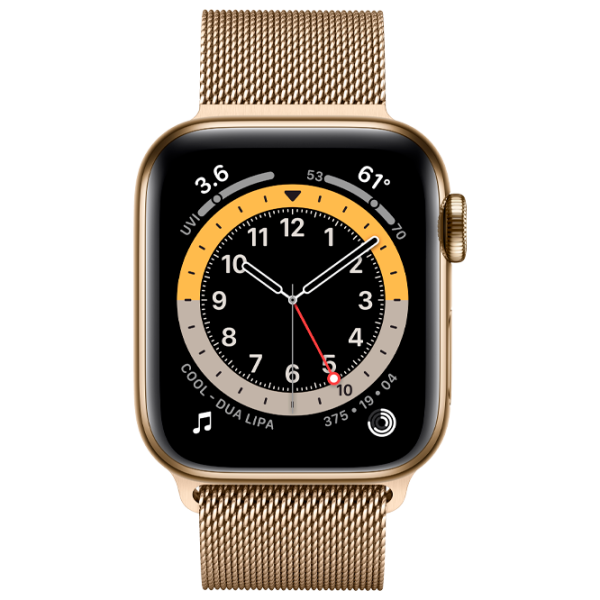 Умные часы Apple Watch Series 6 1.57"/ M06W3/ Золотой photo 1 Умные часы Apple Watch Series 6 1.57"/ M06W3/ Золотой photo 1