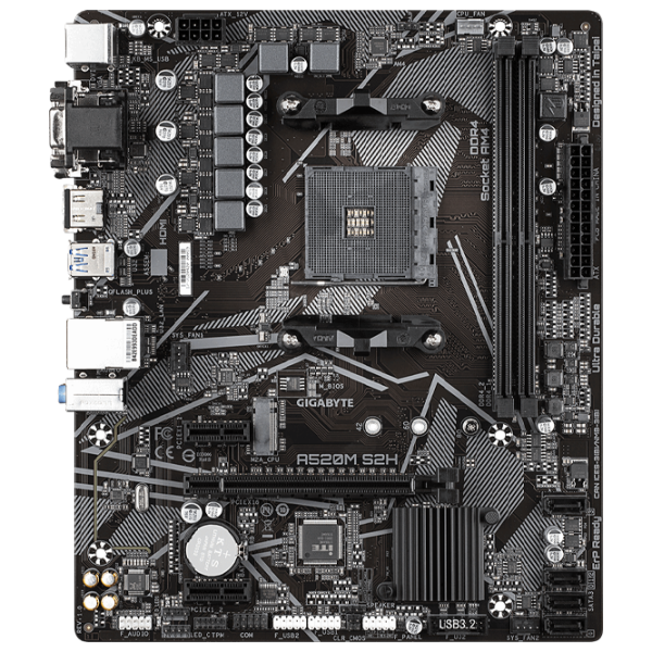 Placă de bază Gigabyte A520M S2H 1.0 mATX/ AMD A520M photo 1