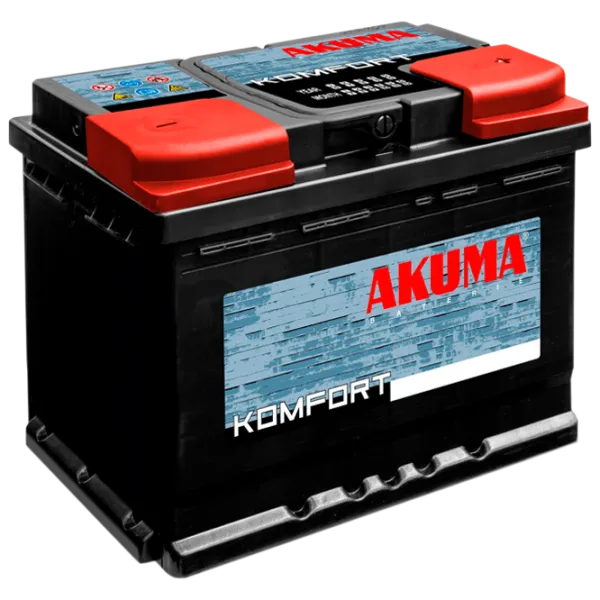 Авто аккумулятор Akuma Komfort D26X 75 640A/ 75 Ач photo 1 Авто аккумулятор Akuma Komfort D26X 75 640A/ 75 Ач photo 1