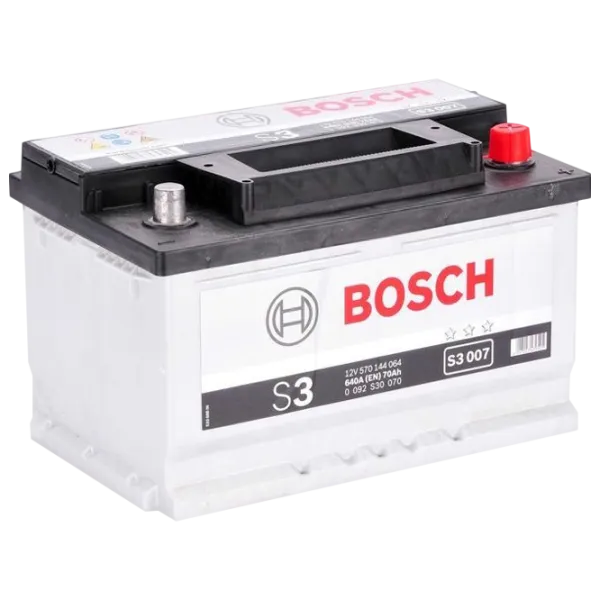 Авто аккумулятор Bosch S3 007 640A/ 70 Ач photo 1 Авто аккумулятор Bosch S3 007 640A/ 70 Ач photo 1