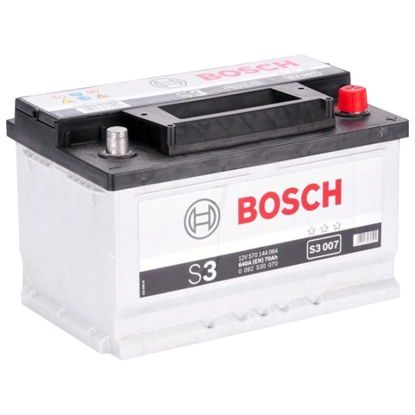 Авто аккумулятор Bosch S3 007 640A/ 70 Ач photo 1 Авто аккумулятор Bosch S3 007 640A/ 70 Ач photo 1