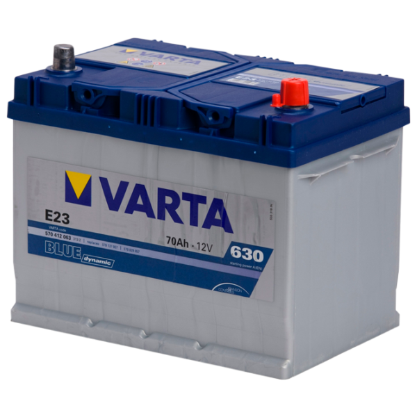 Авто аккумулятор Varta Blue Dynamic E23 630A/ 70 Ач photo 1