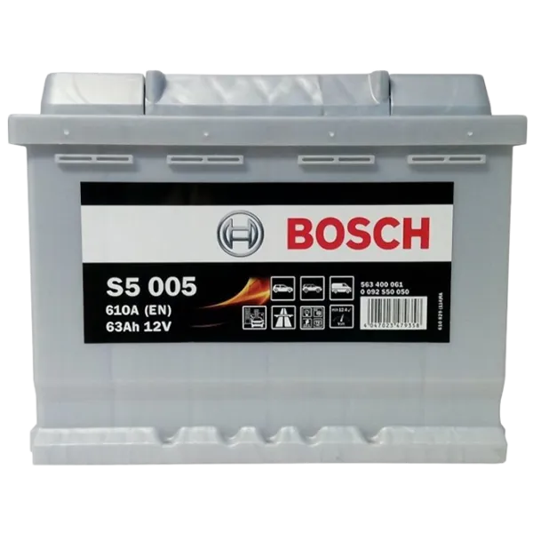 Авто аккумулятор Bosch Silver Plus S5 005 610A/ 63 Ач photo 1