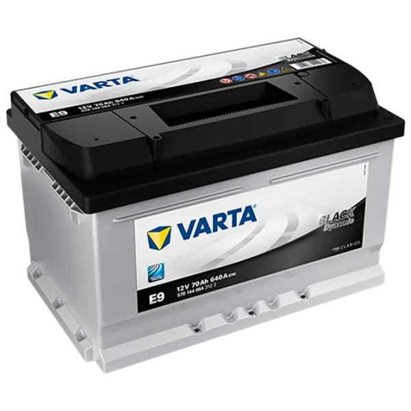 Авто аккумулятор Varta Black Dynamic E9 640A/ 70 Ач photo 1