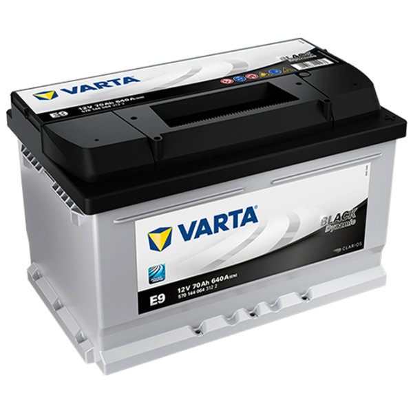 Авто аккумулятор Varta Black Dynamic E9 640A/ 70 Ач photo 1