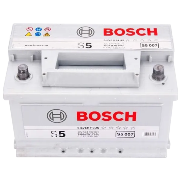 Авто аккумулятор Bosch Silver Plus S5 007 750A/ 74 Aч photo 1