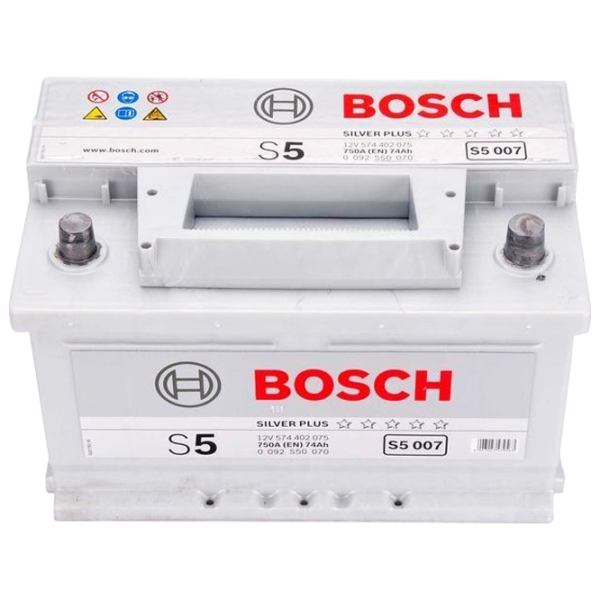 Авто аккумулятор Bosch Silver Plus S5 007 750A/ 74 Aч photo 1