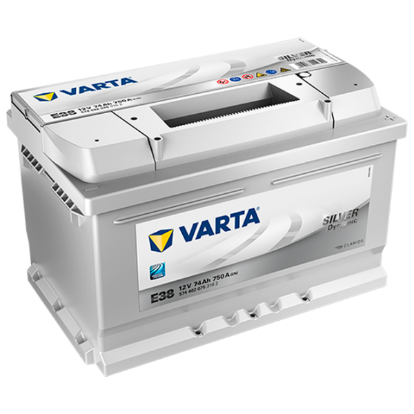 Авто аккумулятор Varta Silver Dynamic E38 750A/ 74 Aч photo 1