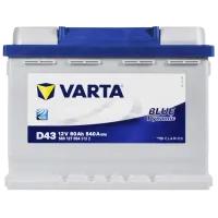 Авто аккумулятор Varta Blue Dynamic D43 540A/ 60 Ач