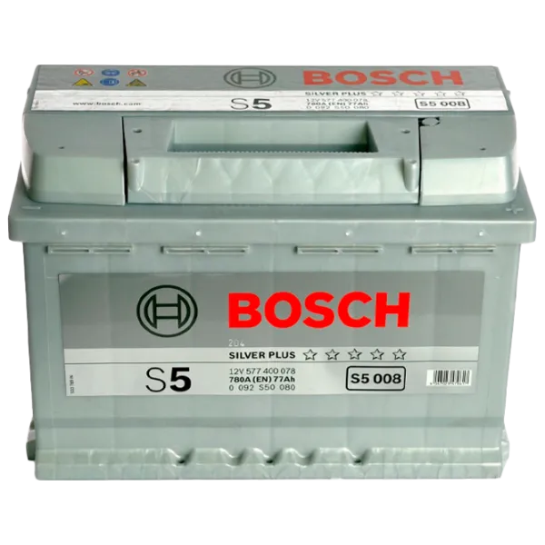 Acumulator auto Bosch Silver Plus S5 008 780A/ 77 Ah photo 1 Acumulator auto Bosch Silver Plus S5 008 780A/ 77 Ah photo 1