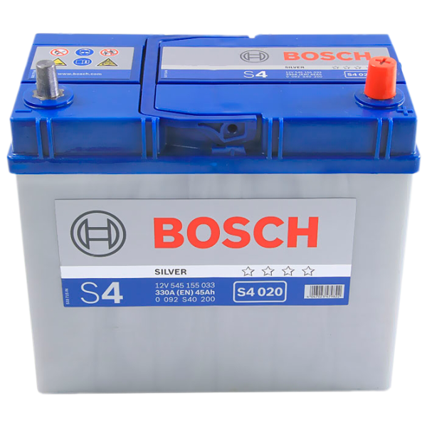 Acumulator auto Bosch Silver S4 020 330A/ 45 Ah photo 1 Acumulator auto Bosch Silver S4 020 330A/ 45 Ah photo 1