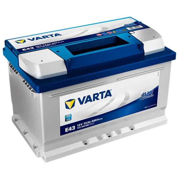 Авто аккумулятор Varta Blue Dynamic E43 380A/ 72 Ач photo 1
