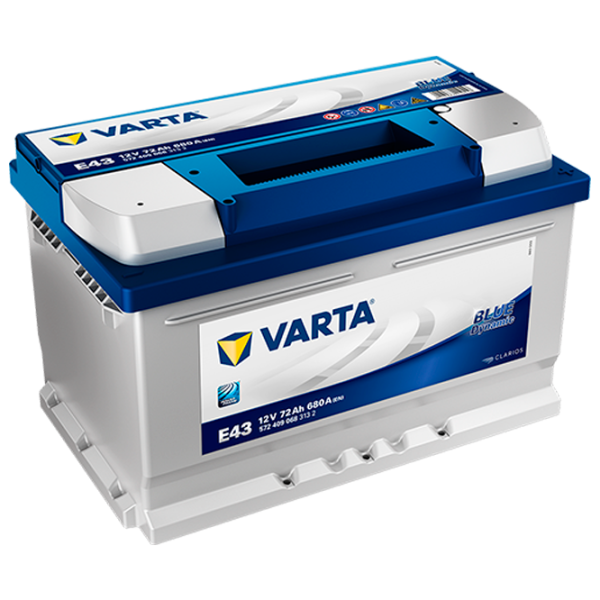 Авто аккумулятор Varta Blue Dynamic E43 380A/ 72 Ач photo 1