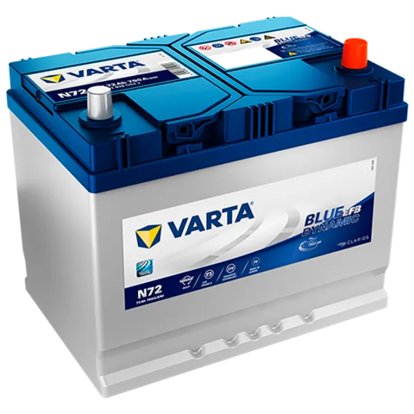 Авто аккумулятор Varta Blue Dynamic EFB N72 760A/ 72 Ач photo 1