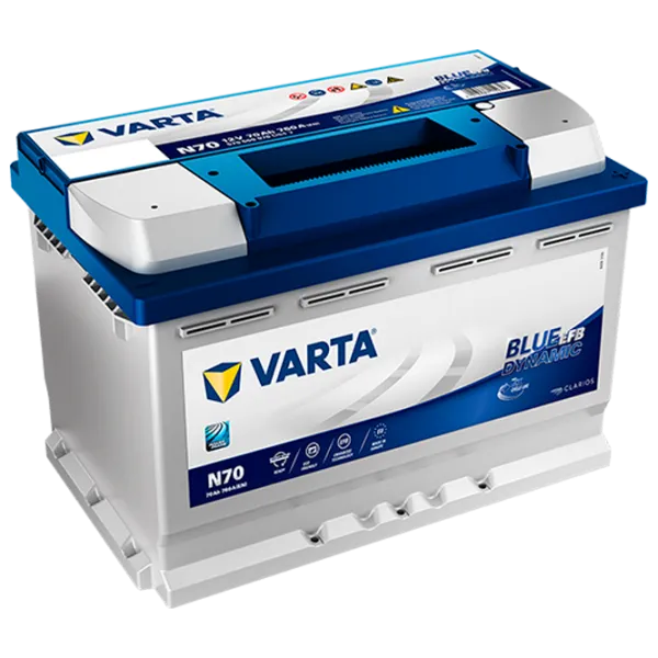 Acumulator auto Varta Blue Dynamic EFB N70 760A/ 70 Ah photo 1