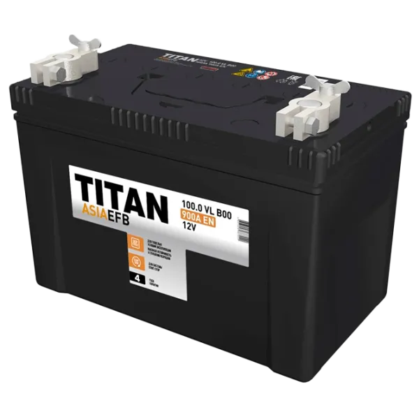 Авто аккумулятор Titan Asia EFB 6СТ-100.0 VL 900A photo 1