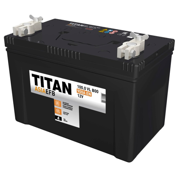 Авто аккумулятор Titan Asia EFB 6СТ-100.0 VL 900A photo 1