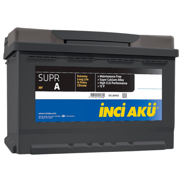 Авто аккумулятор Inci Aku SuprA (L3 075 070 013) 700 AA photo 1