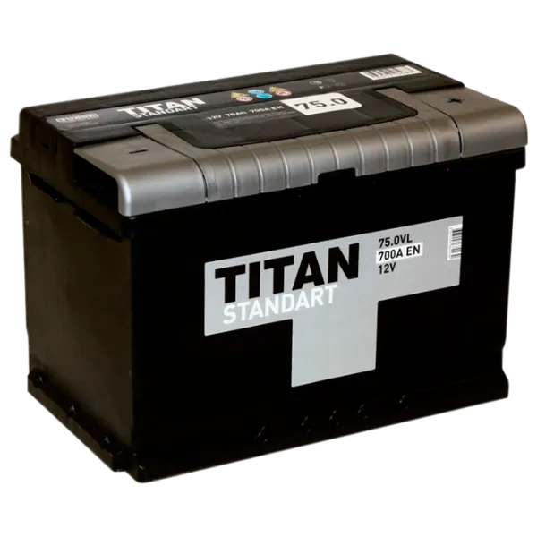 Авто аккумулятор Titan Standart 6CT-75.0 VL 700A photo 1
