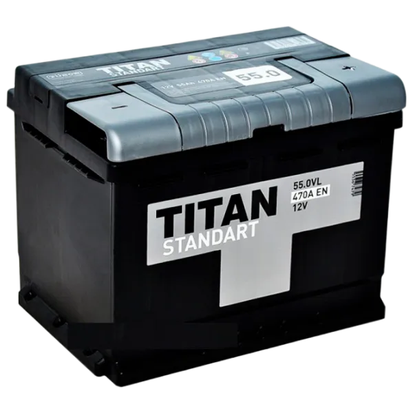 Авто аккумулятор Titan Standart 6CT-55.0 VL 470A photo 1 Авто аккумулятор Titan Standart 6CT-55.0 VL 470A photo 1