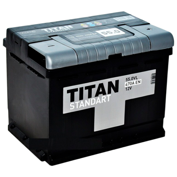 Авто аккумулятор Titan Standart 6CT-55.0 VL 470A photo 1 Авто аккумулятор Titan Standart 6CT-55.0 VL 470A photo 1