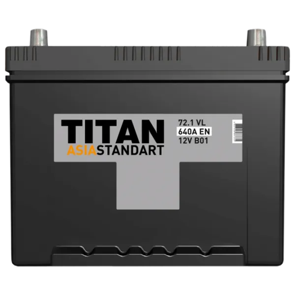 Авто аккумулятор Titan Asia Standart 6CT-72.1 VL B01 640A photo 1 Авто аккумулятор Titan Asia Standart 6CT-72.1 VL B01 640A photo 1