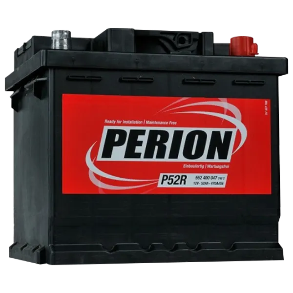 Авто аккумулятор Perion 52Ah 470A photo 1