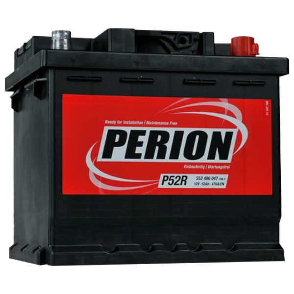 Авто аккумулятор Perion 52Ah 470A photo 1
