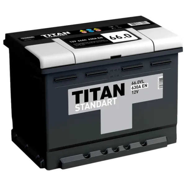 Acumulator auto Titan Standart 6CT-66.0 VL 630A photo 1