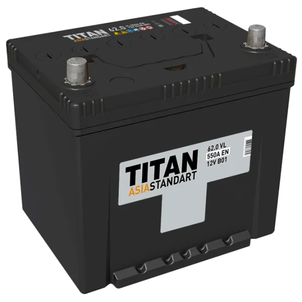 Авто аккумулятор Titan Asia Standart 6CT-62.1 VL B01 550A photo 1