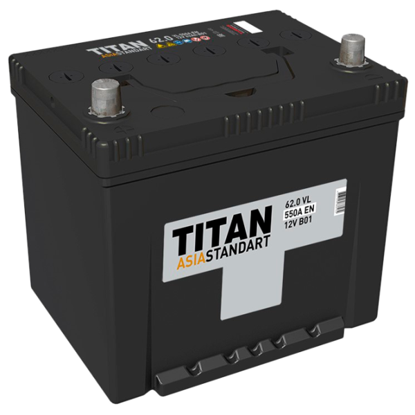 Авто аккумулятор Titan Asia Standart 6CT-62.1 VL B01 550A photo 1